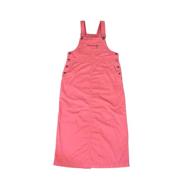 Eddie Bauer Women's Petite Pink Denim Overall Dress Size S Short - Picture 1 of 4